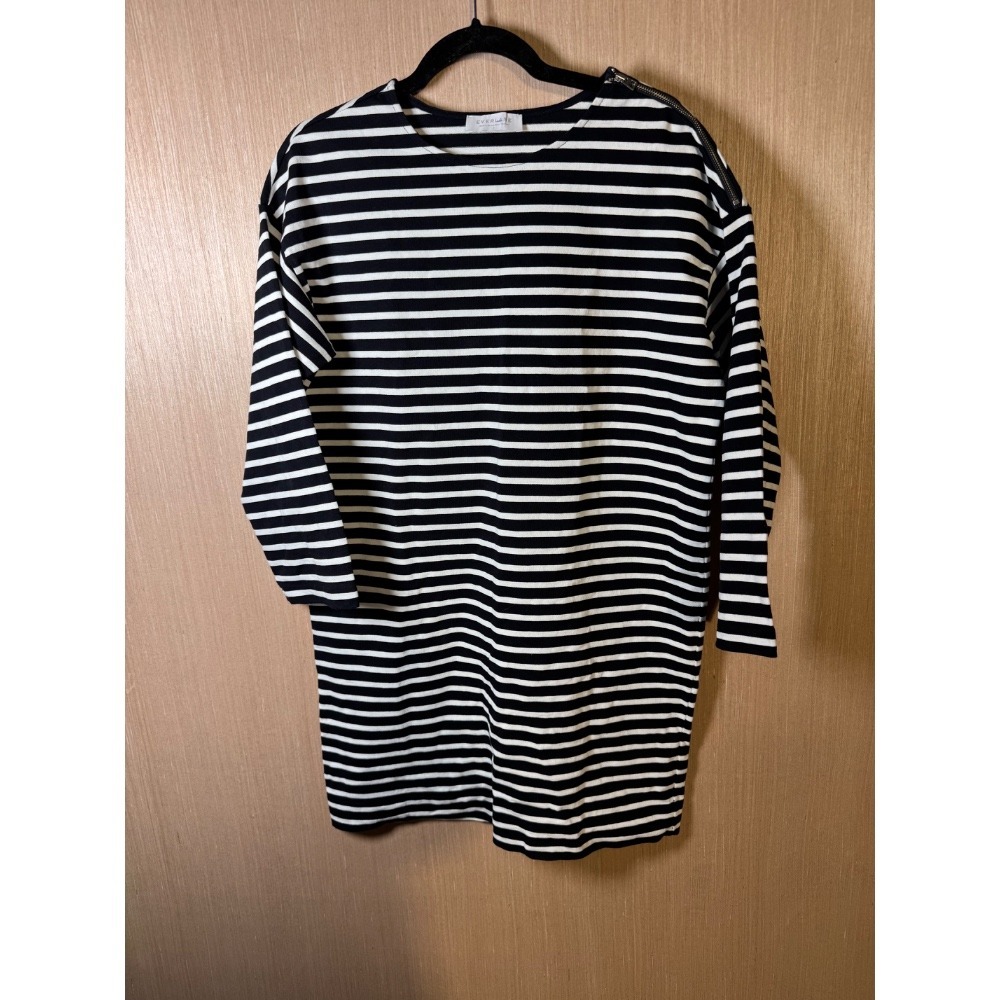 Everlane mariner Black and White Striped Dress